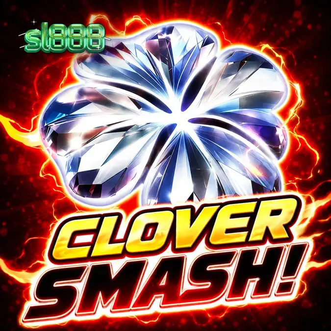 Tampilan visual slot Clover Smash dengan simbol semanggi yang berkilau